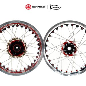 5.00 x 17 - Red & Silver