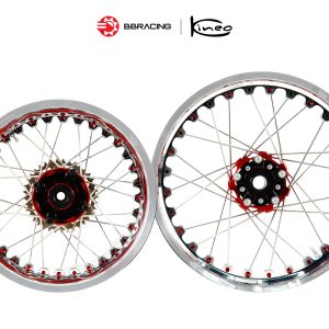 4.25 x 17 - Red & Silver