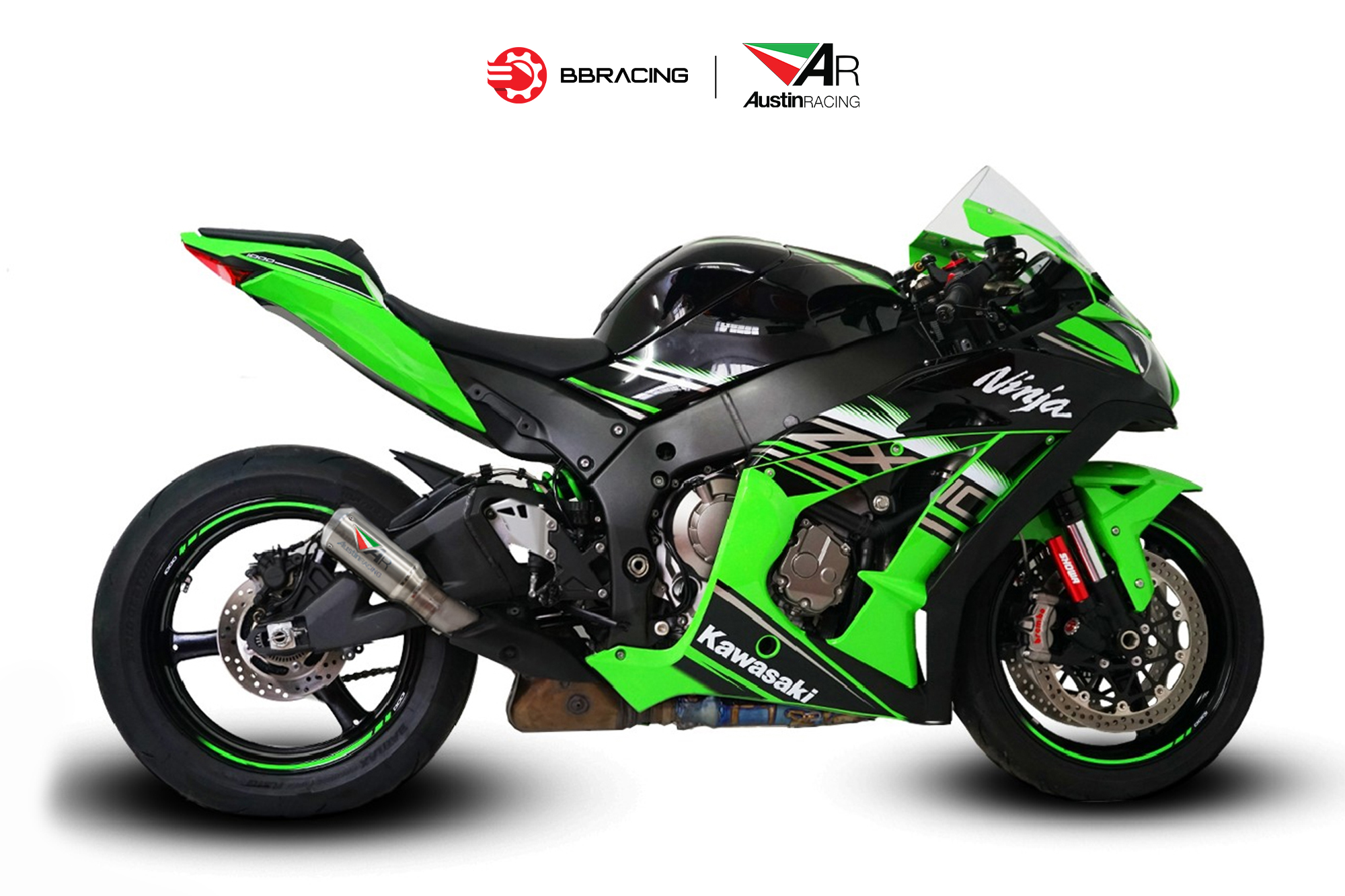 Austin Racing Kawasaki Ninja ZX-10R 2010-20 - Slip On GP1RS Tem