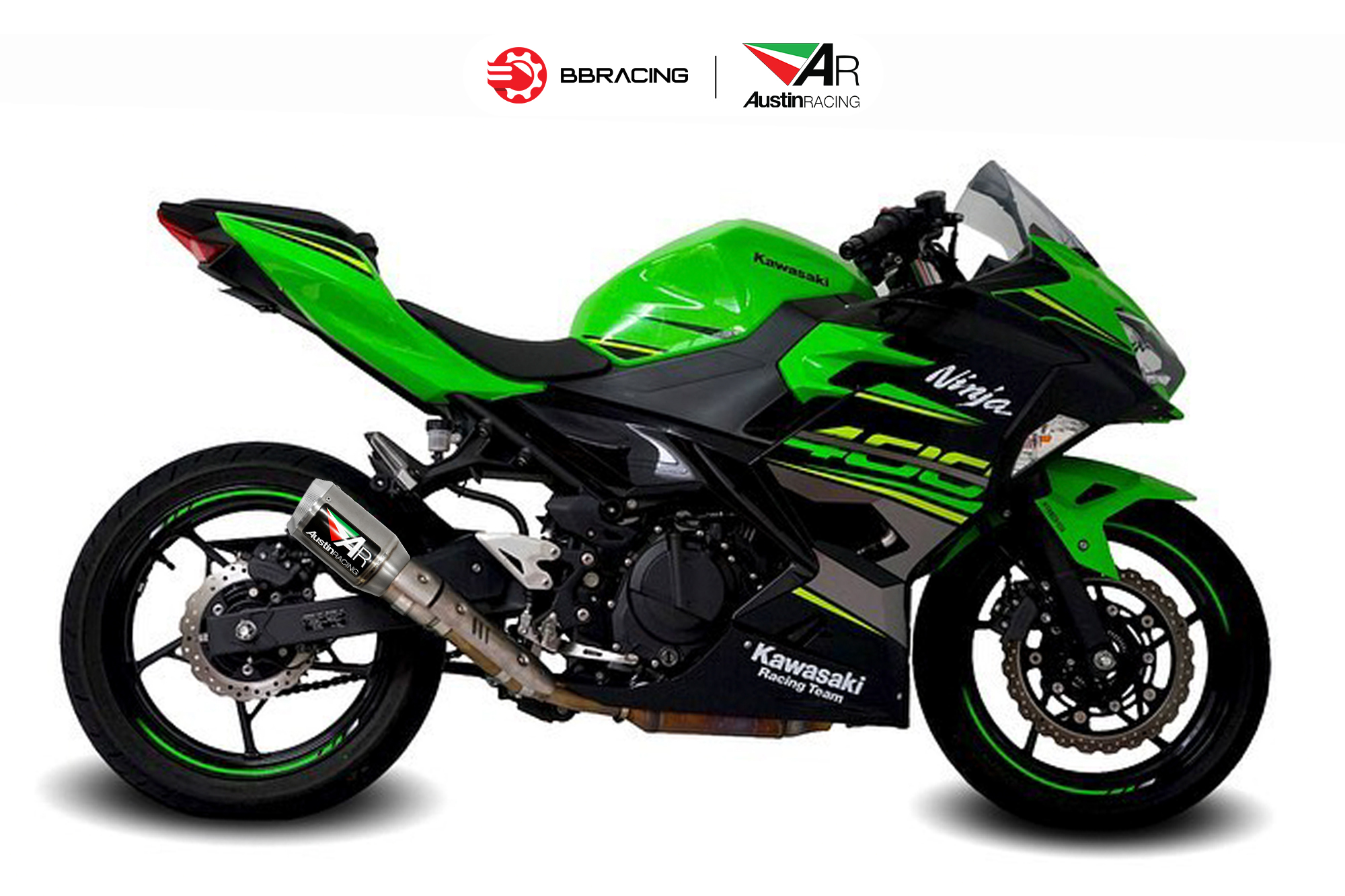 Austin Racing Kawasaki Ninja 400 - Slip On GP1R