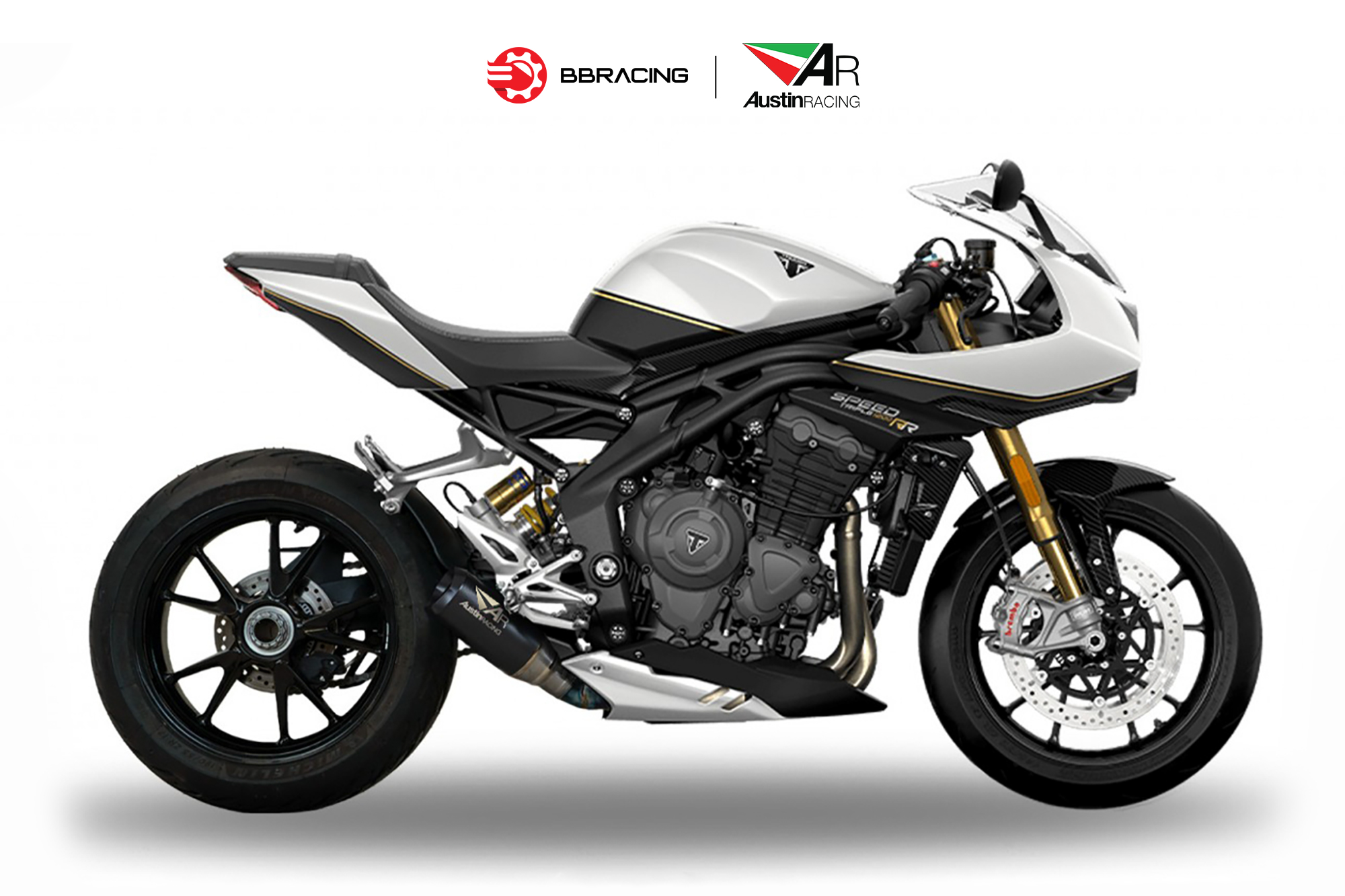 Austin Racing Triumph Speed Triple RR 2021-22 - Slip On GP1R Tem