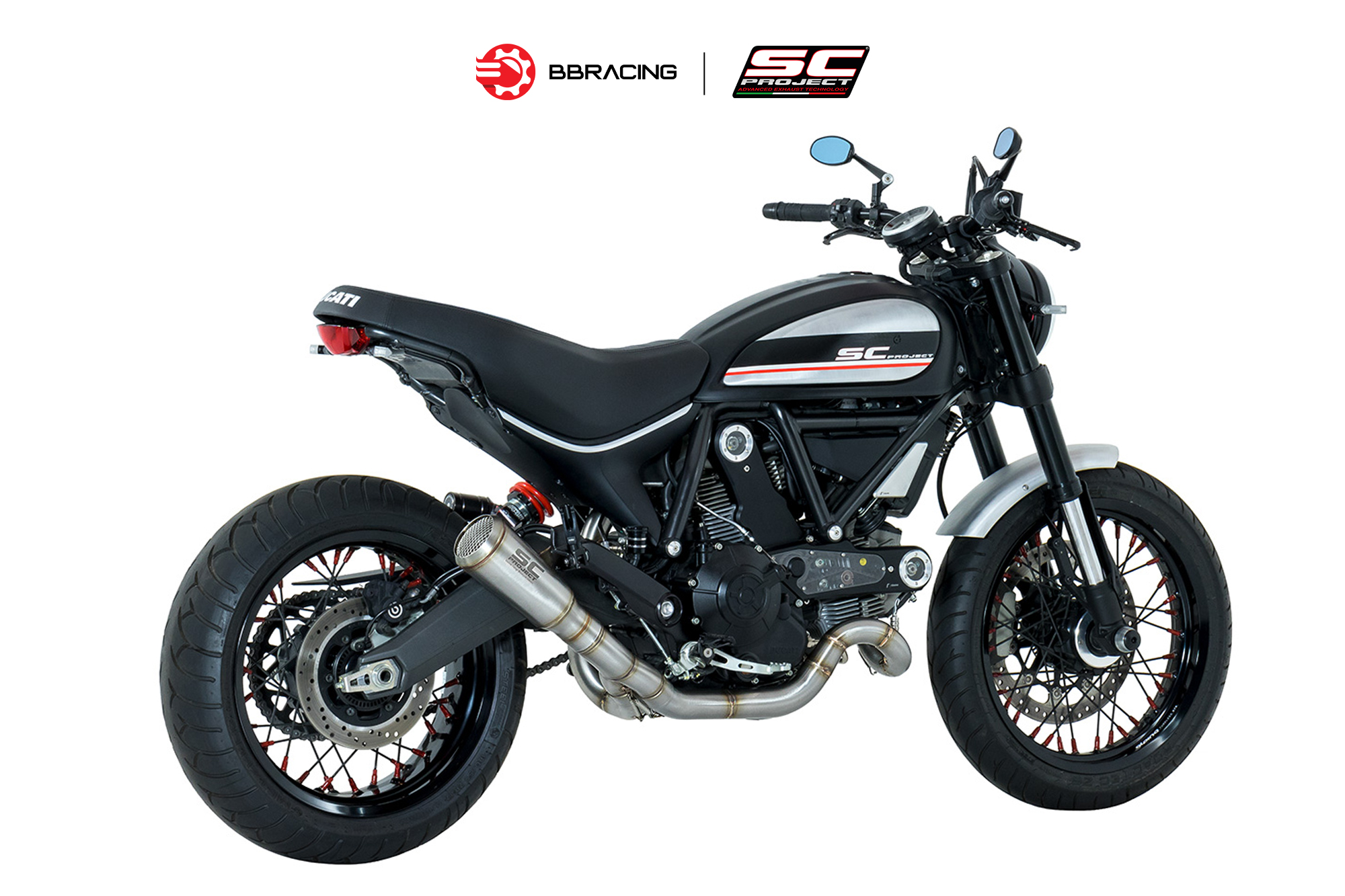 DUCATI SCRAMBLER EXHAUST AUSPUFF ECHAPPEMENT