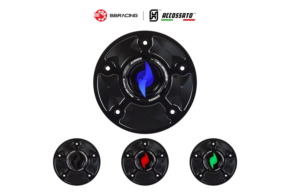 Nắp Xăng Accossato Honda (CC Test) - FC110 Xanh Dương