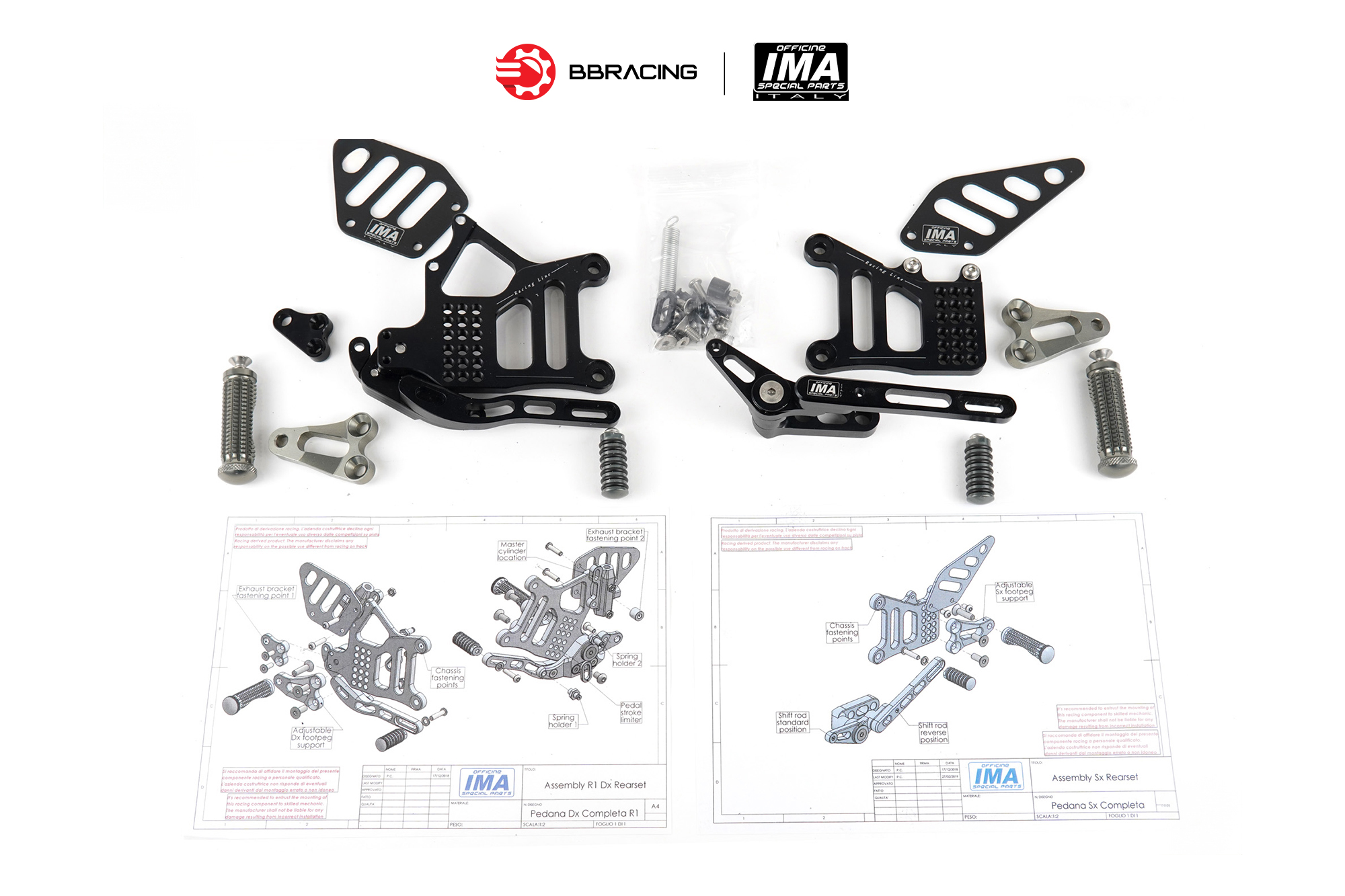 Gác Chân IMA Yamaha R1 2015-23