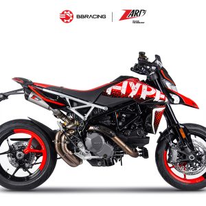 Zard Ducati Hypermotard 950 2019-22 - Slip On GT Carbon End Cap