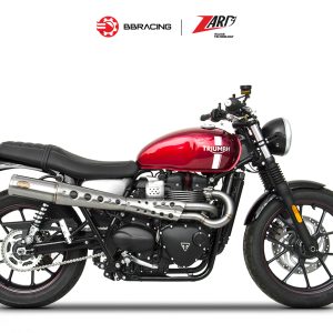 Zard Triumph Street Twin 900 2016-19 - Full Kit 2>1 High Mounted Stainless Steel Homologated