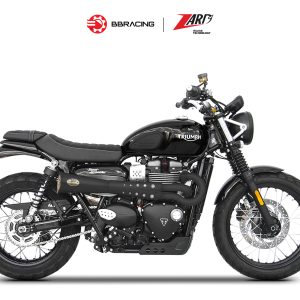 Zard Triumph Scrambler 900 - Full Kit 2>1 Tiger 70 Black Coating Bronzed End Cap