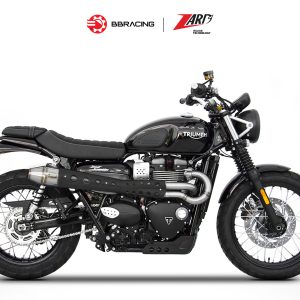 Zard Triumph Scrambler 900 - Full Kit 2>1 Black Heat Shield