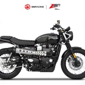 Zard Triumph Scrambler 900 - Full Kit 2>1 Black Coating Heat Shield