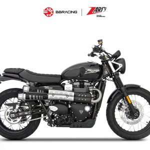 Zard Triumph Scrambler 900 - Slip On N.2 Six-Days Black Heat Shield