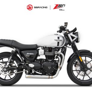 Zard Triumph Street Twin 900 2016-19 - Full Kit 2>1 Cross Version Stainless Steel