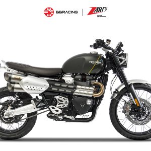 Zard Triumph Scrambler 1200 2019-20 - Slip On Carbon End Caps