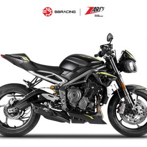 Zard Triumph Street Triple 765 2020-21 - Slip On Conical Black Coating Euro 5