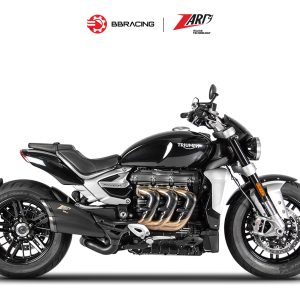 Zard Triumph Rocket III 2020-23 - Slip On Black Coating
